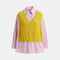 ESSENTIEL ANTWERP Jit Knit Combo Shirt in Amalfi Lemon