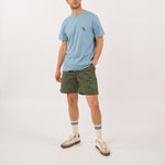 BILLYBELT Cotton Shorts  in Khaki