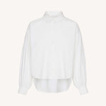 BY-BAR Sarah Short Cotton Blouse in White