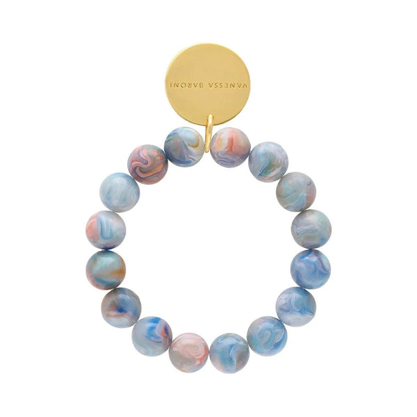 VANESSA BARONI Mini Beads Flex Bracelet in Sea Wave