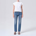 AGOLDE Lana Relaxed Straight Jeans in Liberty