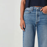 AGOLDE 90s Crop Straight Leg Jeans in Essence