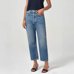 AGOLDE 90s Crop Straight Leg Jeans in Essence
