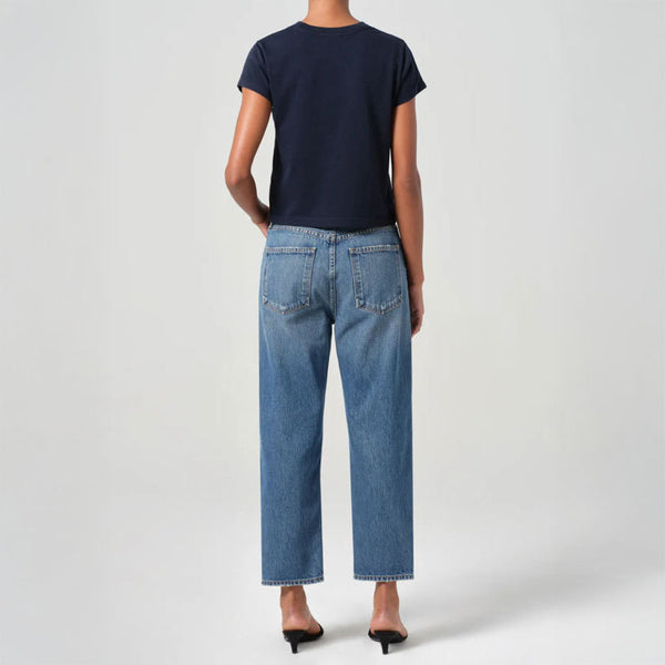AGOLDE 90s Crop Straight Leg Jeans in Essence