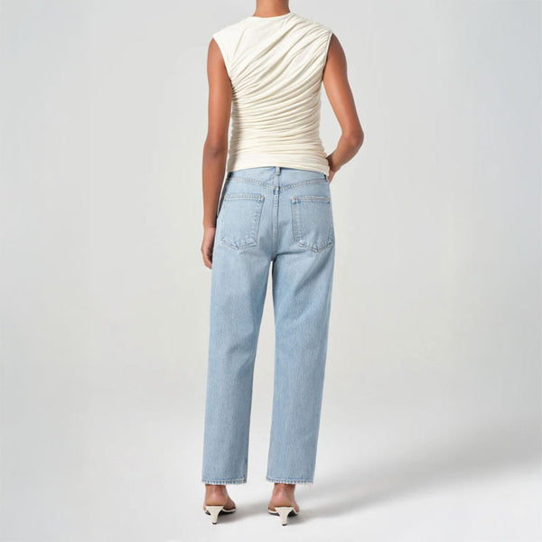 AGOLDE 90s Crop Loose Straight Leg Jeans in Force