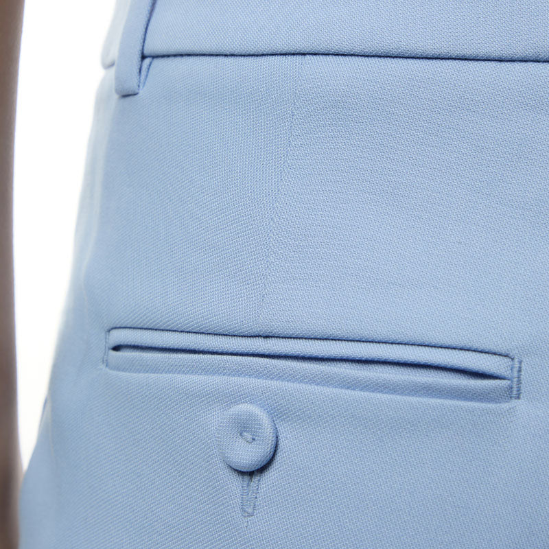 WEEKEND MAX MARA Vite Slim Leg Trousers in Light Blue