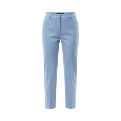 WEEKEND MAX MARA Vite Slim Leg Trousers in Light Blue