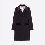 VILAGALLO Double Breasted Coat in Black