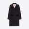 VILAGALLO Double Breasted Coat in Black