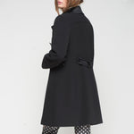 VILAGALLO Double Breasted Coat in Black