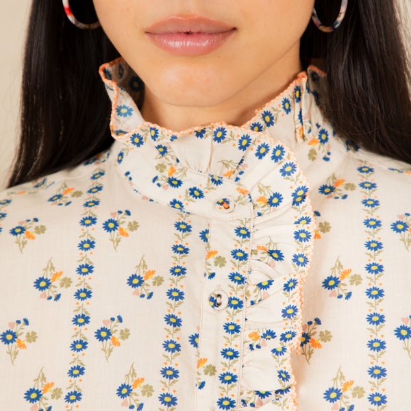 BONTE Aida Shirt in Ecru/Multi