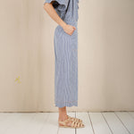 BONTE Aide Gingham Trousers in Navy
