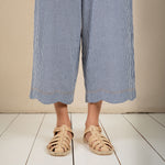 BONTE Aide Gingham Trousers in Navy