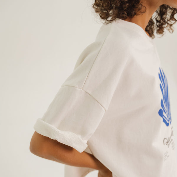 TINSELS Alfredo Summer T Shirt in Salt