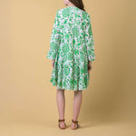 HANDPRINT DREAM APPAREL Lobster Dress in Runa Green