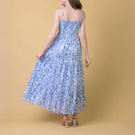HANDPRINT DREAM APPAREL Kitty Dress in Cleo Blue