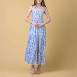 HANDPRINT DREAM APPAREL Kitty Dress in Cleo Blue