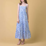 HANDPRINT DREAM APPAREL Kitty Dress in Cleo Blue