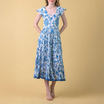 HANDPRINT DREAM APPAREL Pranella Dress in Runa Blue