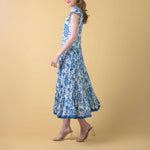 HANDPRINT DREAM APPAREL Pranella Dress in Runa Blue