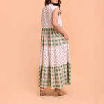 HANDPRINT DREAM APPAREL Geisha Dress in Pelican Coral