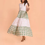 HANDPRINT DREAM APPAREL Geisha Dress in Pelican Coral