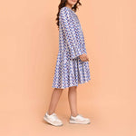 HANDPRINT DREAM APPAREL Lobster Dress in Maxton Blue