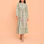 HANDPRINT DREAM APPAREL Corfu Dress in Pelican Coral