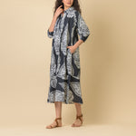 HANDPRINT DREAM APPAREL Redwood Dress in Emperor Black