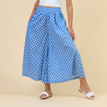 HANDPRINT DREAM APPAREL Kerry Wide Leg Print Pant in Troy Blue