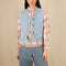 BONTE Anais Shirt in Ice Blue/Tobacco