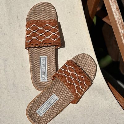 LES MAURICETTES Ariane Sandals in Tan
