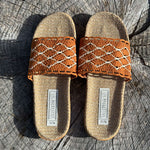 LES MAURICETTES Ariane Sandals in Tan