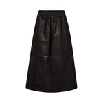 MOS MOSH MMDeena Leather Skirt in Black