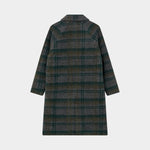 HEYANNO MMHBelieve Check Coat in Deep Forest