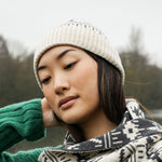 BEAUMONT ORGANIC Evie-Sue Organic Cotton Knitted Hat in Ecru Marl
