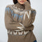 BEAUMONT ORGANIC Hawthorne Recycled Wool Knitted Jumper in Taupe Marl