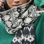 BEAUMONT ORGANIC Janie-Sue Organic Cotton Knitted Scarf in Ecru Marl
