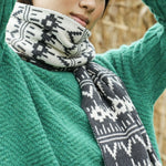 BEAUMONT ORGANIC Janie-Sue Organic Cotton Knitted Scarf in Ecru Marl