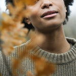 BEAUMONT ORGANIC Leo Recycled Wool Knitted Jumper in Taupe Marl