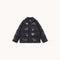 THE TINY BIG SISTER Embroidered Down Jacket in Navy