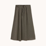 THE TINY BIG SISTER Check Elasticated Skirt in Navy