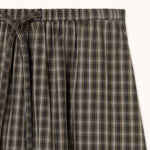 THE TINY BIG SISTER Check Elasticated Skirt in Navy
