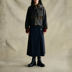 BARBOUR Delilah Midi Skirt  in Dark Navy