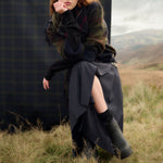 BARBOUR Delilah Midi Skirt  in Dark Navy