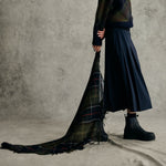 BARBOUR Delilah Midi Skirt  in Dark Navy