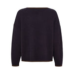 ANNE-MI Aya Merino Wool Jumper in Demitasse/Dark Navy