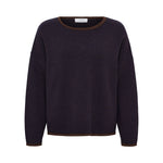 ANNE-MI Aya Merino Wool Jumper in Demitasse/Dark Navy