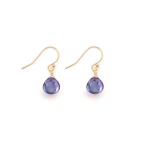 WANDERLUST LIFE Isla Drop Earrings in Alexandrite Quartz