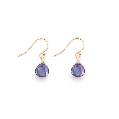 WANDERLUST LIFE Isla Drop Earrings in Alexandrite Quartz